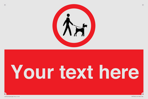 Custom Road regulatory dogs on leads